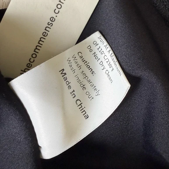 Commense Black Asymmetric Ruched Maxi Dress NWT Sleeveless Stretch Medium - Picture 10 of 10